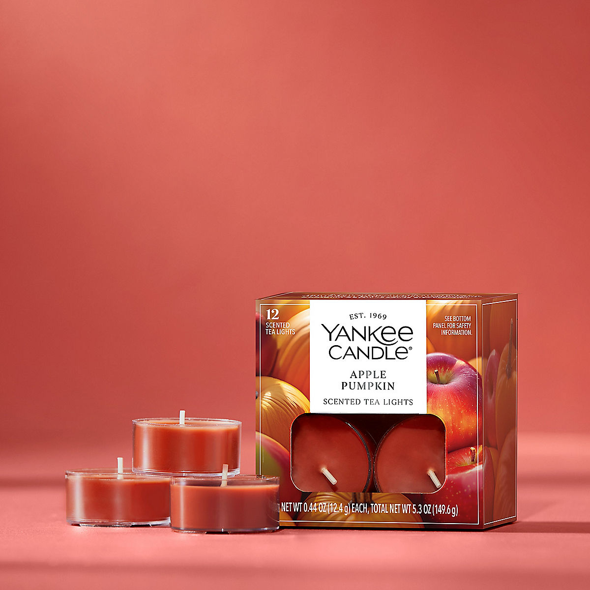 Apple Pumpkin Scented Tea Light Candles - US 83848