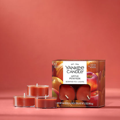 Apple Pumpkin Scented Tea Light Candles - US 83848