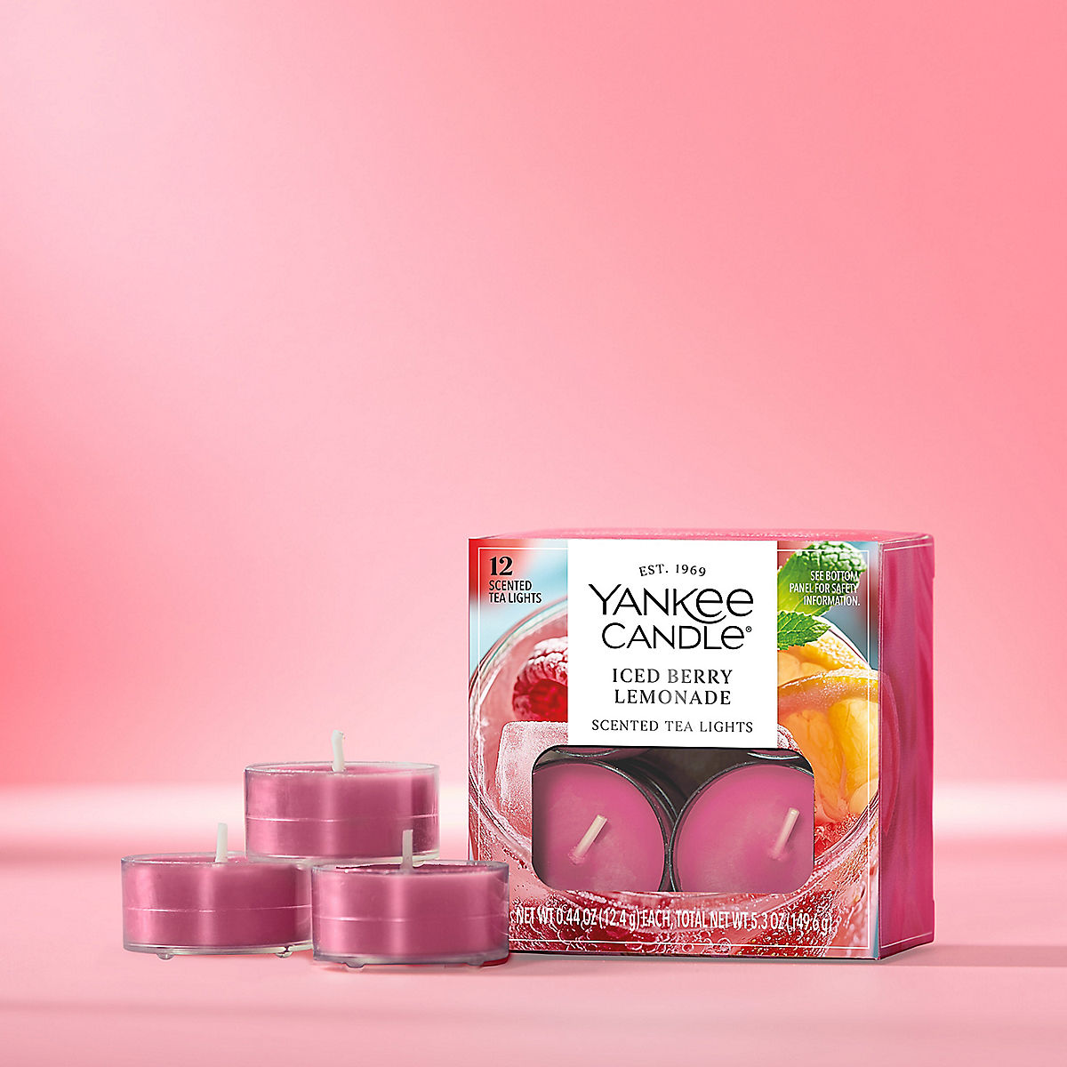 Iced Berry Lemonade Scented Tea Light Candles - US 27642