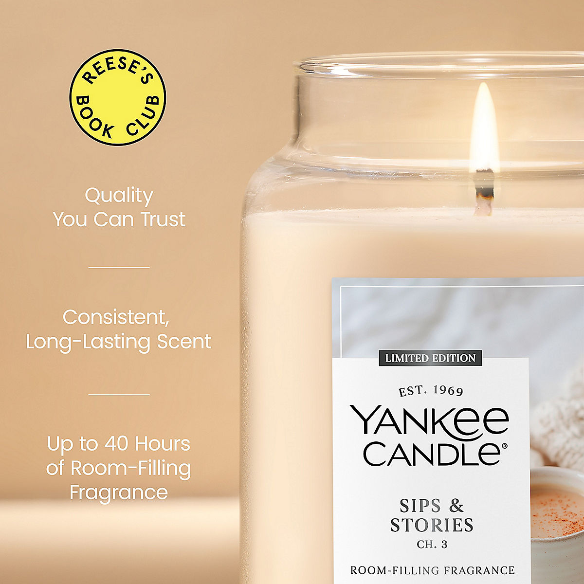Sips & Stories Original Large Jar Candle - US 41959