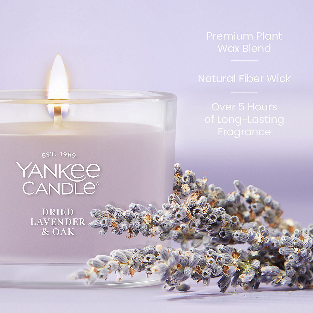 Dried Lavender & Oak Mini Candle - US 30188