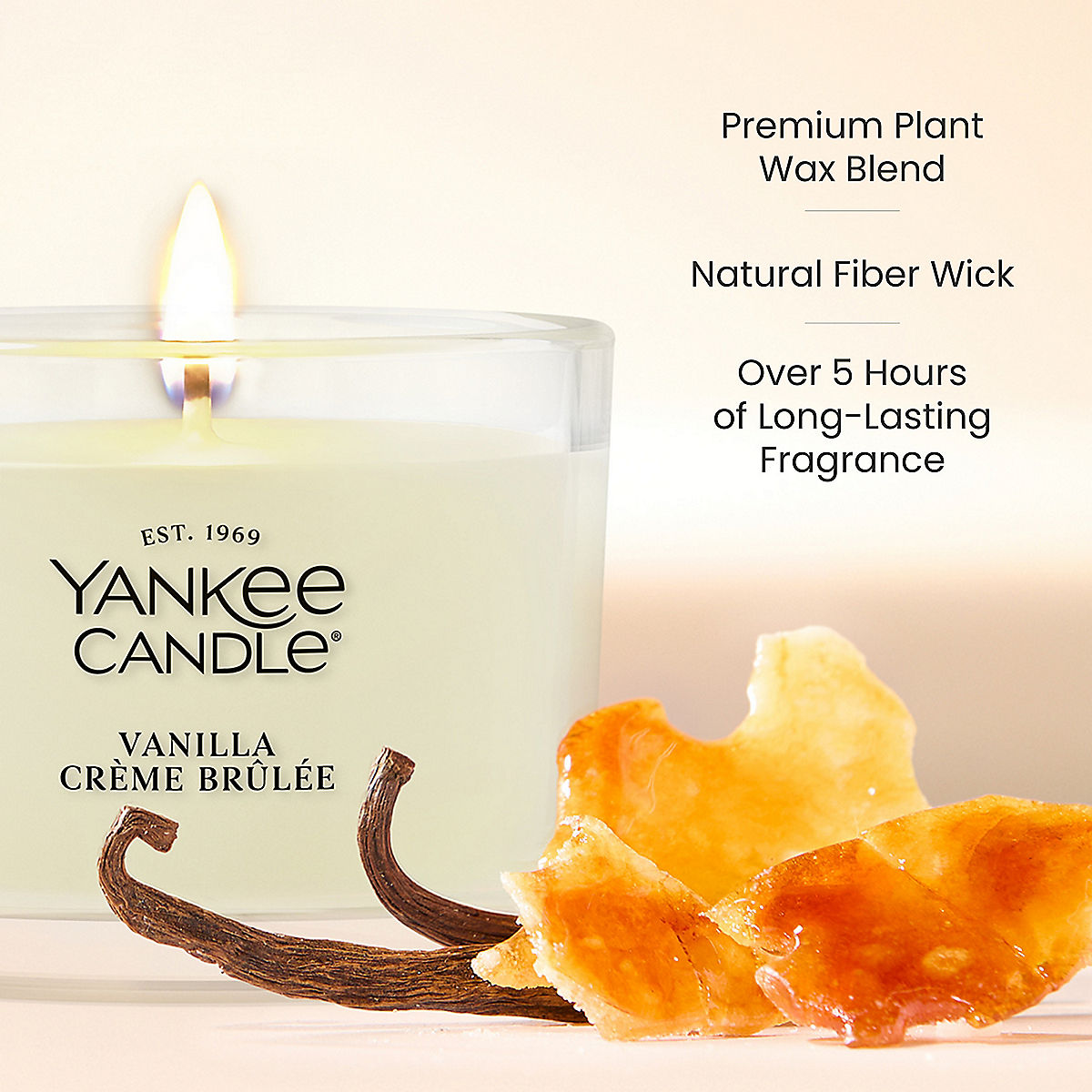 Vanilla Crème Brûlée Mini Candle - US 60049