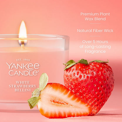 White Strawberry Bellini Mini Candle - US 86484