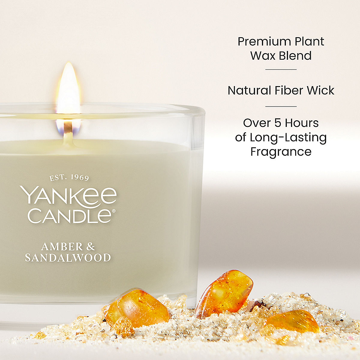 Amber & Sandalwood Mini Candle - US 35989