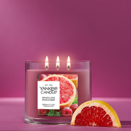 Sparkling Pinkberry 3-Wick Candle - US 87089