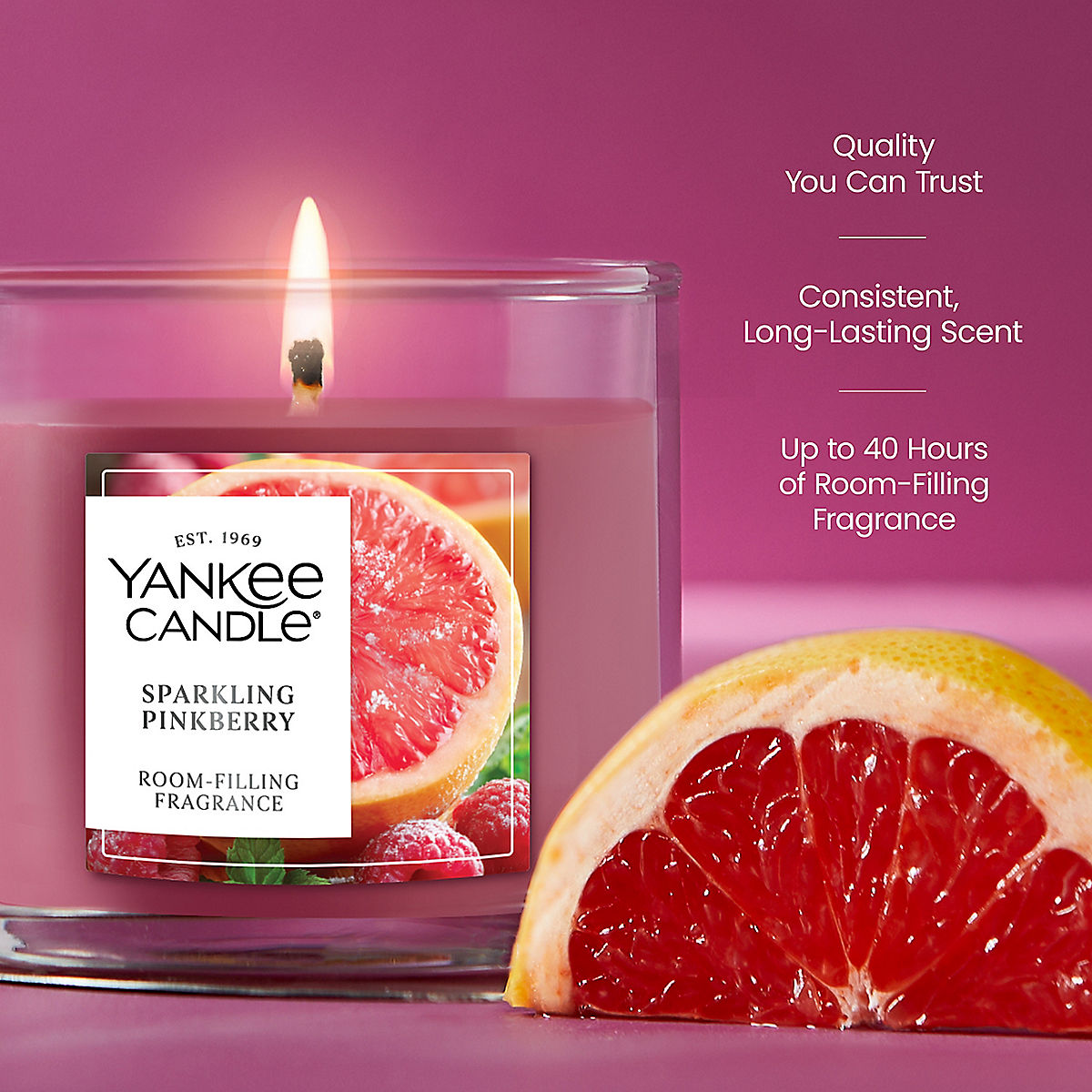 Sparkling Pinkberry Small Tumbler Candle - US 44051