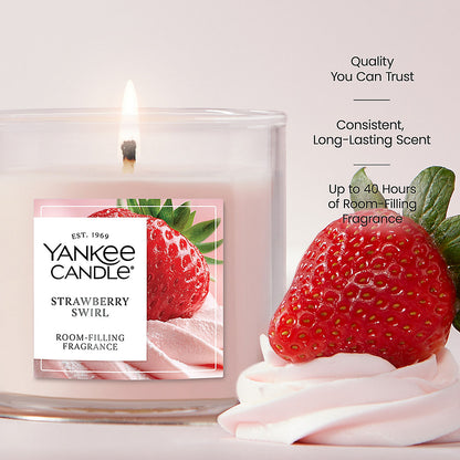 Strawberry Swirl Small Tumbler Candle - US 72773