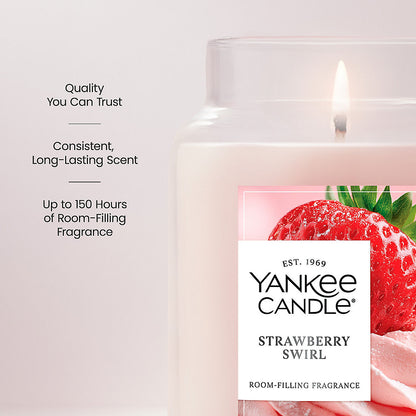Strawberry Swirl Original Large Jar Candle - US 39662
