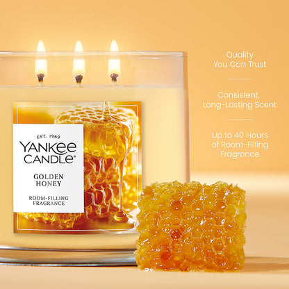 Golden Honey 3-Wick Candle - US 78782