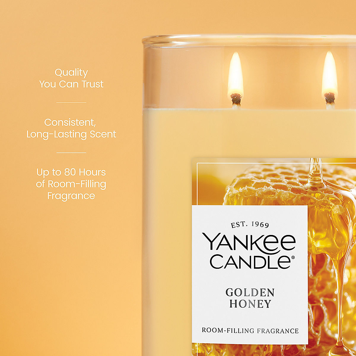 Golden Honey Large Tumbler Candle - US 42775