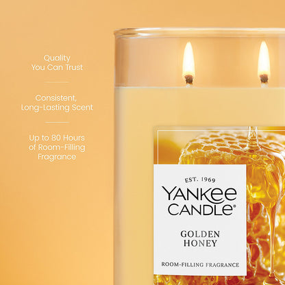 Golden Honey Large Tumbler Candle - US 42775