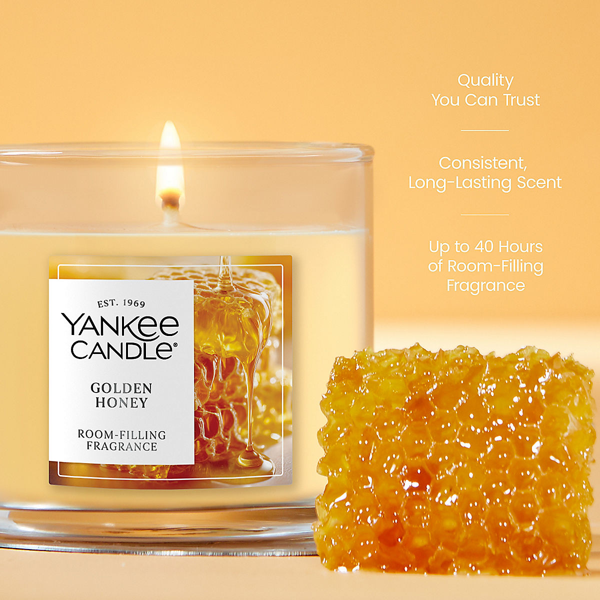 Golden Honey Small Tumbler Candle - US 98292
