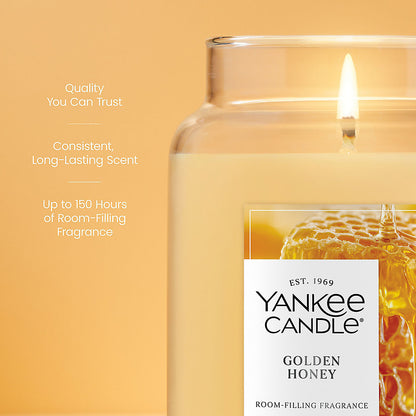 Golden Honey Original Large Jar Candle - US 30547