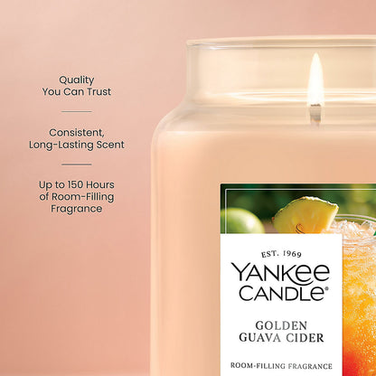 Golden Guava Cider Original Large Jar Candle - US 17576