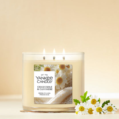 Chamomile & Cashmere 3-Wick Candle - US 79855