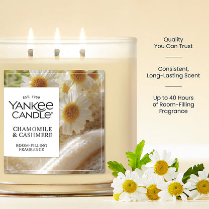Chamomile & Cashmere 3-Wick Candle - US 79855