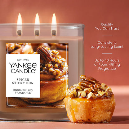 Spiced Sticky Bun 3-Wick Candle - US 05261