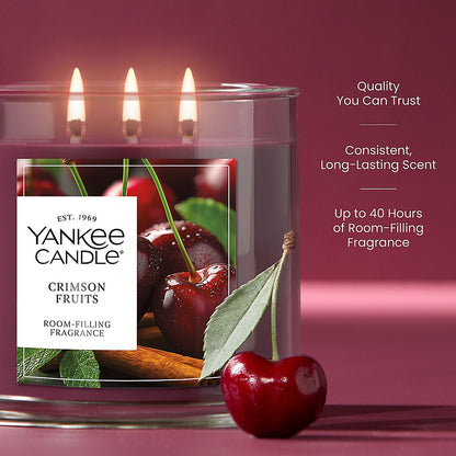 Crimson Fruits 3-Wick Candle - US 33182