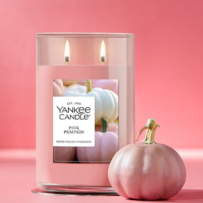 Pink Pumpkin Large Tumbler Candle - US 61638