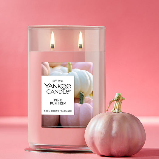 Pink Pumpkin Large Tumbler Candle - US 61638