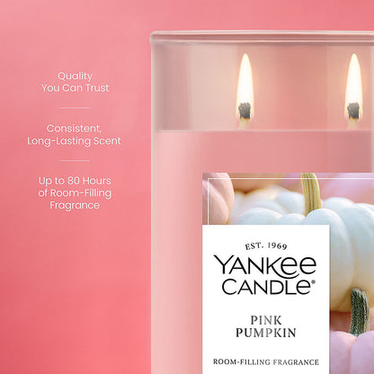 Pink Pumpkin Large Tumbler Candle - US 61638