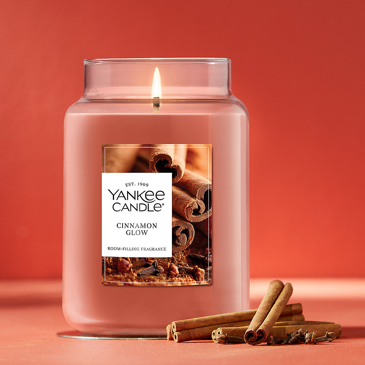 Cinnamon Glow Original Large Jar Candle - US 78675