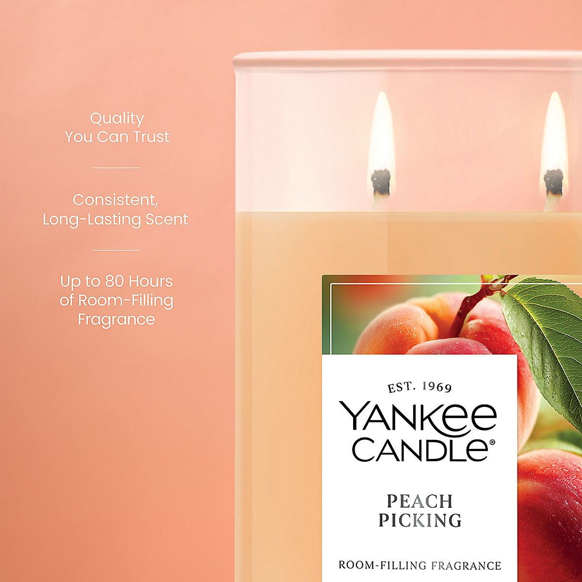 Peach Picking Large Tumbler Candle - US 46569