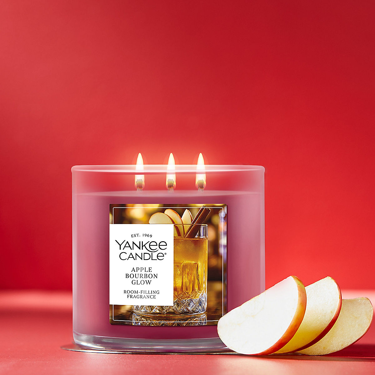 Apple Bourbon Glow 3-Wick Candle - US 51399