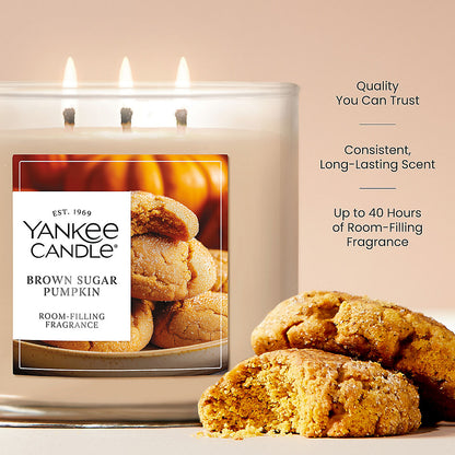 Brown Sugar Pumpkin 3-Wick Candle - US 36595