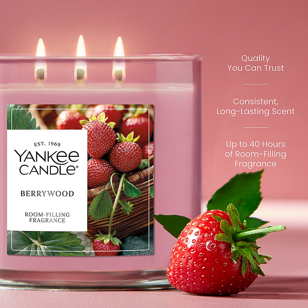 Berrywood 3-Wick Candle - US 26975