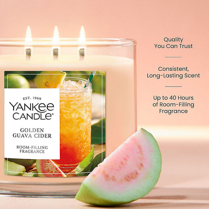 Golden Guava Cider 3-Wick Candle - US 16673