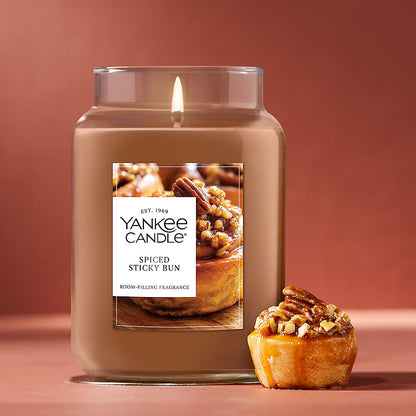 Spiced Sticky Bun Original Large Jar Candle - US 29174