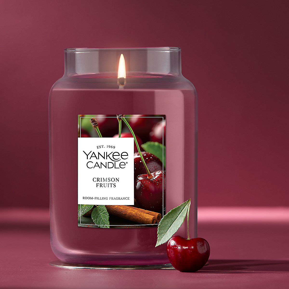 Crimson Fruits Original Large Jar Candle - US 32551