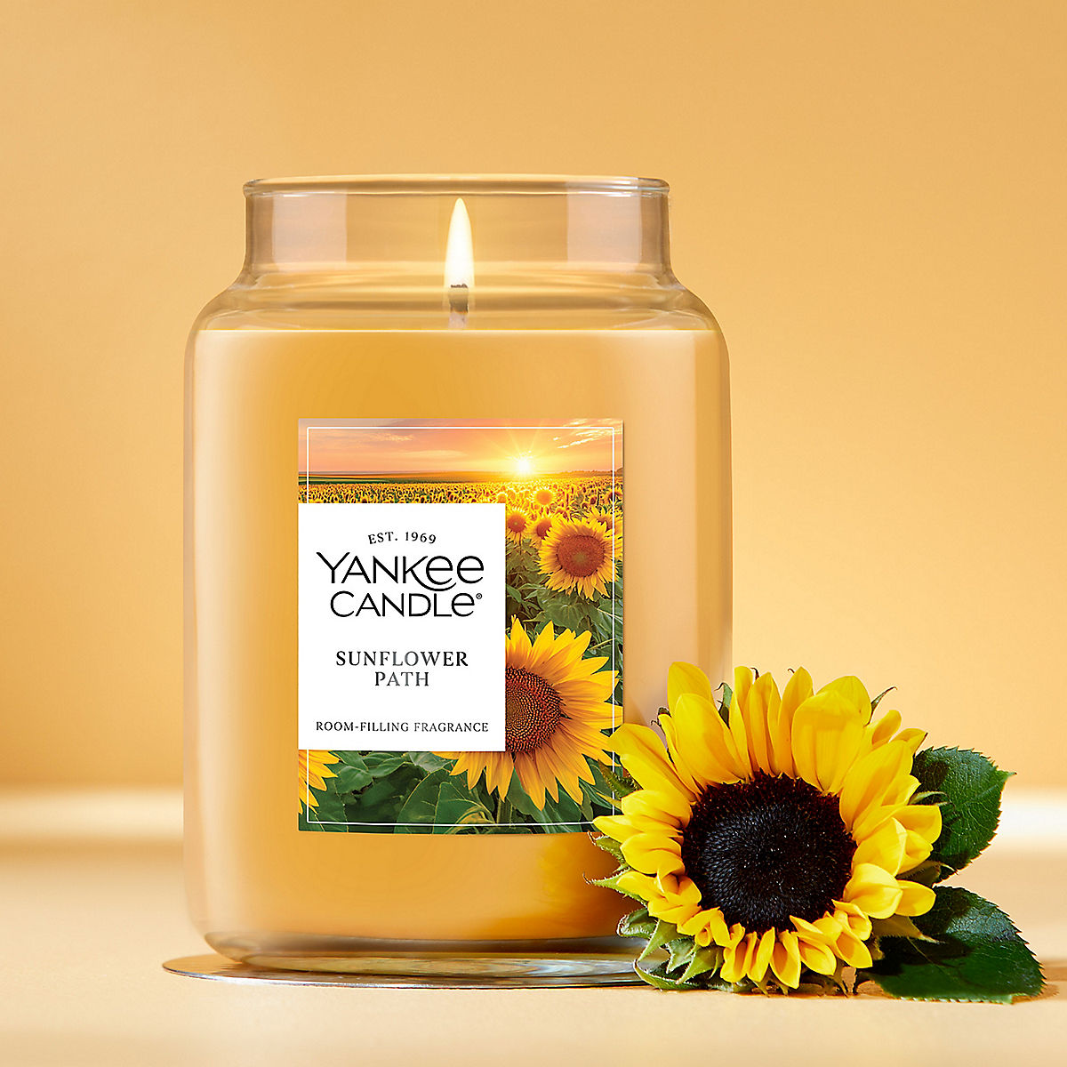 Sunflower Path Original Large Jar Candle - US 15212
