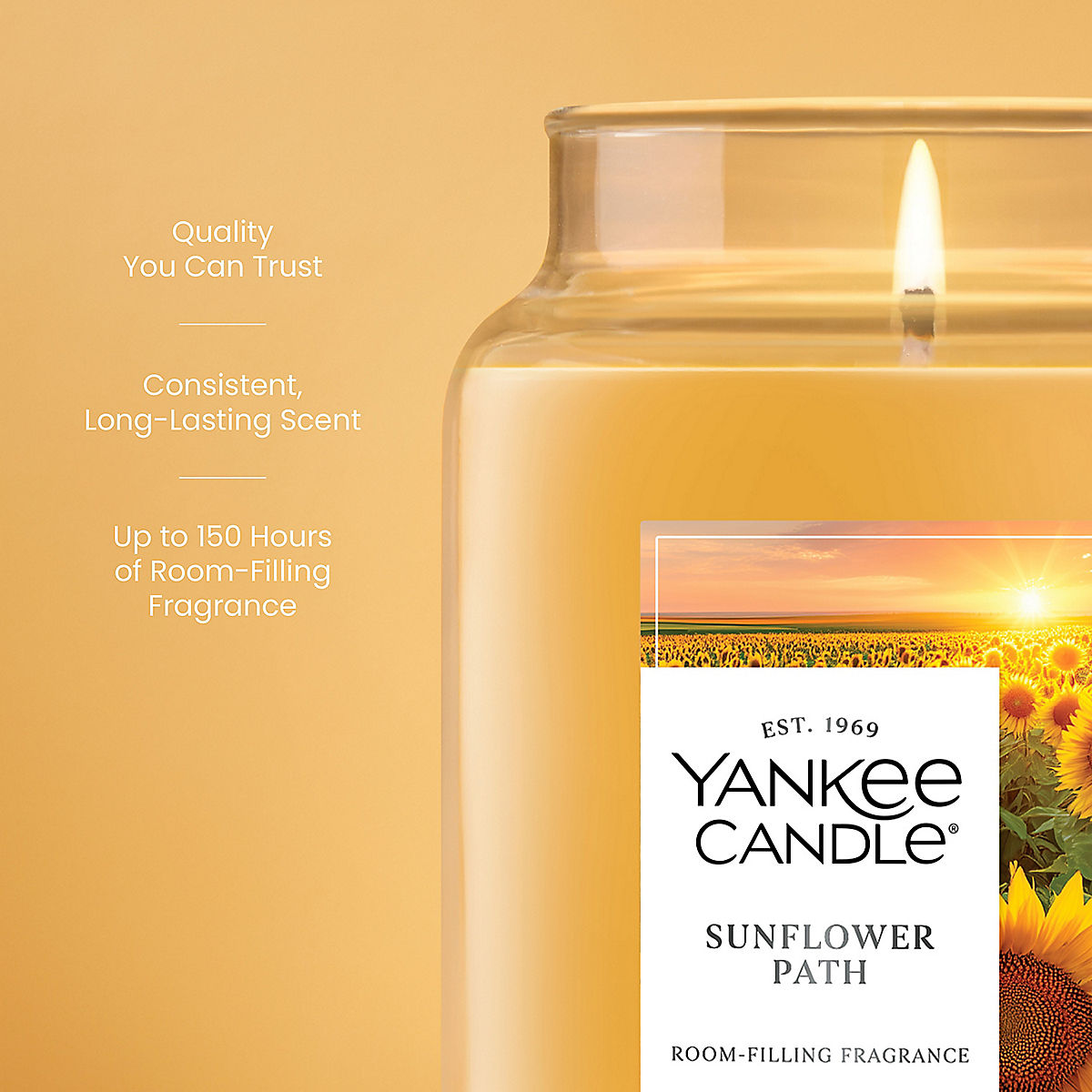 Sunflower Path Original Large Jar Candle - US 15212