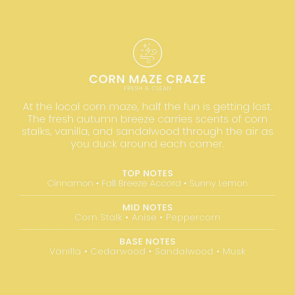 Corn Maze Craze Original Large Jar Candle - US 17275