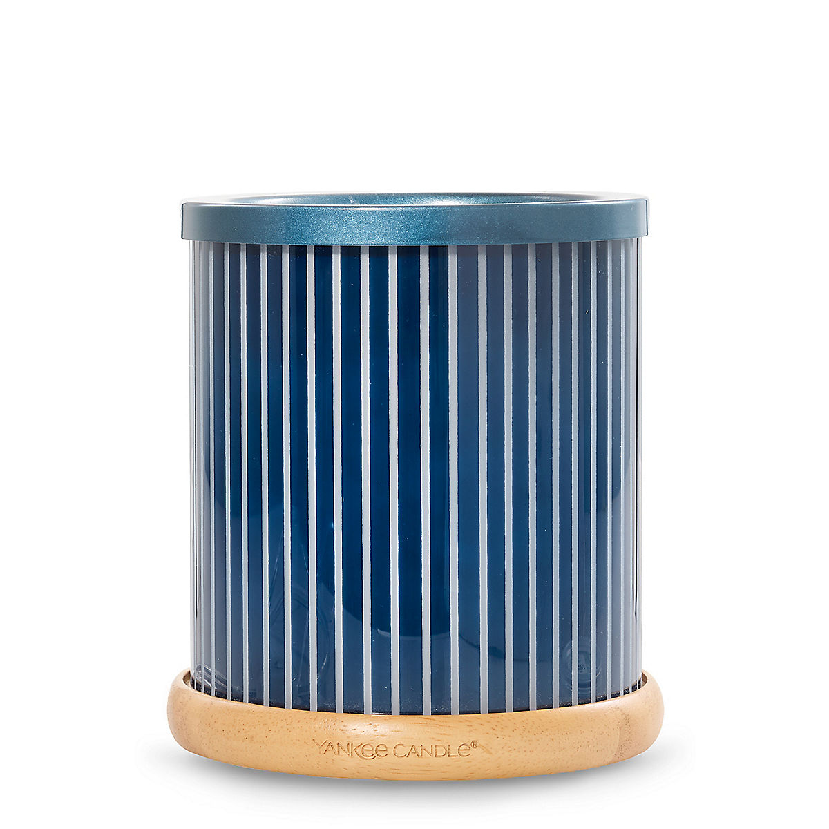Striped Wood Hurricane Scenterpiece® MeltCup Warmer - US 89699