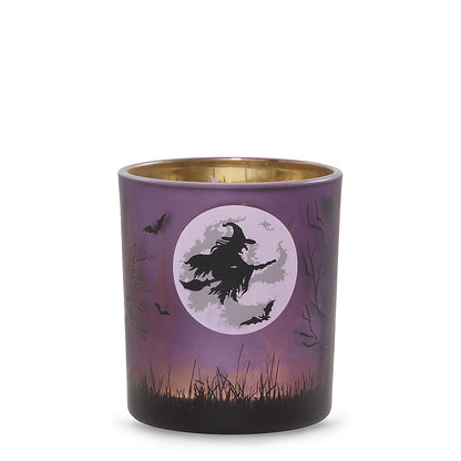 Purple Witch's Moon Tea Light Candle Holder - US 21518