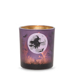 Purple Witch's Moon Tea Light Candle Holder - US 21518
