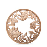 Floral Etch Illuma-Lid® Jar Candle Topper - US 62062