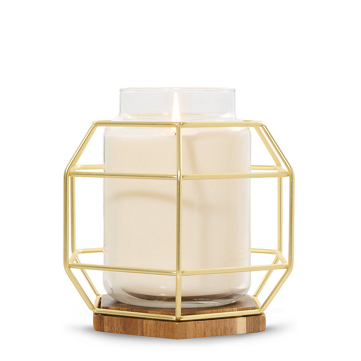 Caged Gold Jar Candle Holder - US 76446