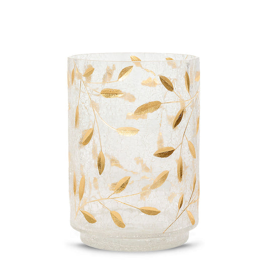 Gold Blossom Jar Candle Holder - US 40203