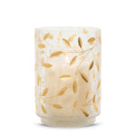 Gold Blossom Jar Candle Holder - US 40203