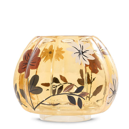 Flower Pumpkin Jar Candle Shade - US 29595