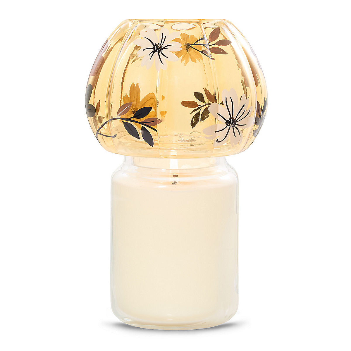 Flower Pumpkin Jar Candle Shade - US 29595