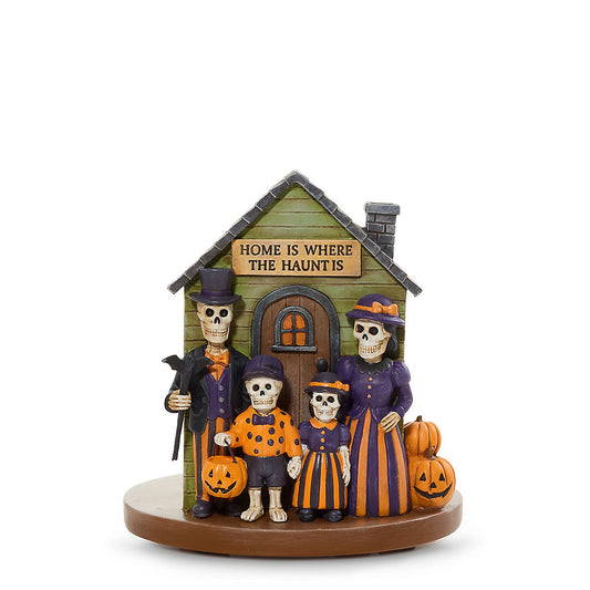 Bonebury Lane Haunted House Jar Candle Holder - US 74392